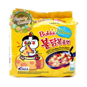 samyang buldak cheese hot chicken flavor ramen 130g x 5 pack box